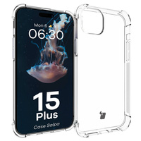 Elastyczne etui Bizon Case Salpa do iPhone 15 Plus, przezroczyste