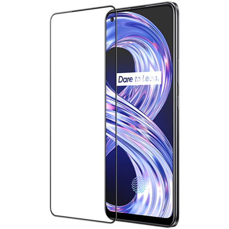 Szkło hartowane Bizon Glass Edge do Realme 8 / 8 Pro, czarne