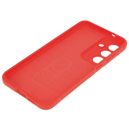 Pancerne etui Bizon Case Tur do Galaxy S25 Plus, czerwone