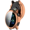 Etui z osłoną ekranu Bizon Case Watch Felipe do Garmin Vivoactive 6, różowozłote