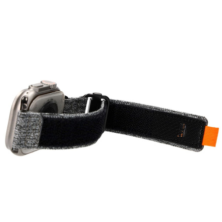 Pasek Bizon Strap Watch Urban do Apple Watch 44/45/46/49 mm, szary melanż