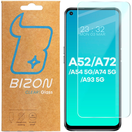 Szkło hartowane Bizon Glass Clear do Oppo A52 / A72 / A54 5G / A74 5G / A93 5G