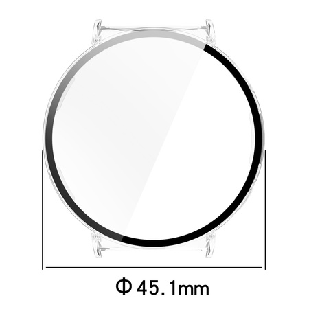 Etui ze szkłem do zegarka Bizon Case+Glass Watch do Huawei Watch GT 5 41 mm, przeźroczyste