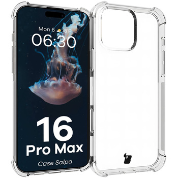 Elastyczne etui Bizon Case Salpa do iPhone 16 Pro Max przezroczyste