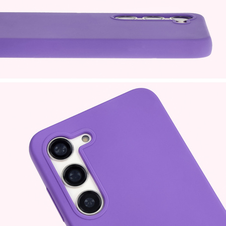 Silikonowe etui Bizon Soft Case do Galaxy S23, fioletowe