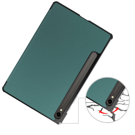 Etui Bizon Case Tab Croc do Samsung Galaxy Tab S9, ciemnozielone