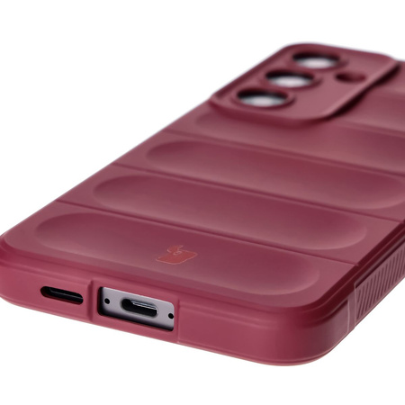 Pancerne etui Bizon Case Tur do Galaxy S24 FE, burgundowe