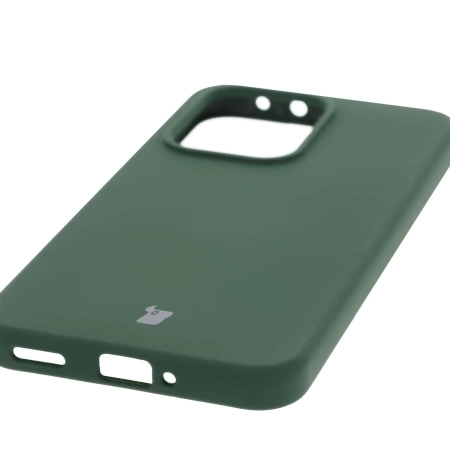 Silikonowe etui Bizon Soft Case do Oppo Reno13, ciemnozielone
