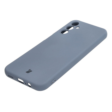 Etui Bizon Case Silicone do Galaxy A14 4G/5G, szare