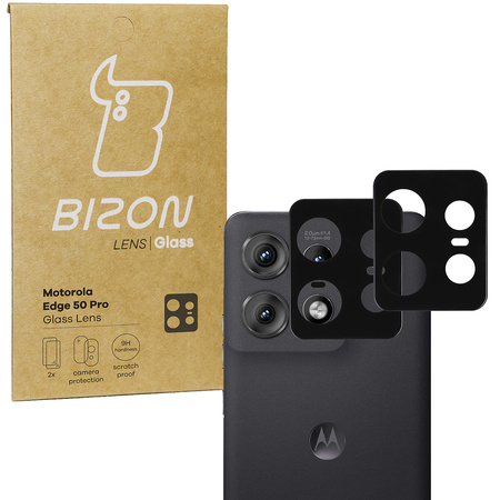 Szkło na aparat Bizon Glass Silk Lens do Motorola Egde 50 Pro, 2 sztuki