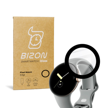Szkło hartowane Bizon Glass Edge dla Google Pixel Watch, czarne