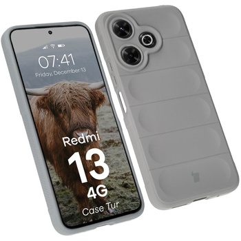 Pancerne etui Bizon Case Tur do Xiaomi Redmi 13 4G, jasnoszare