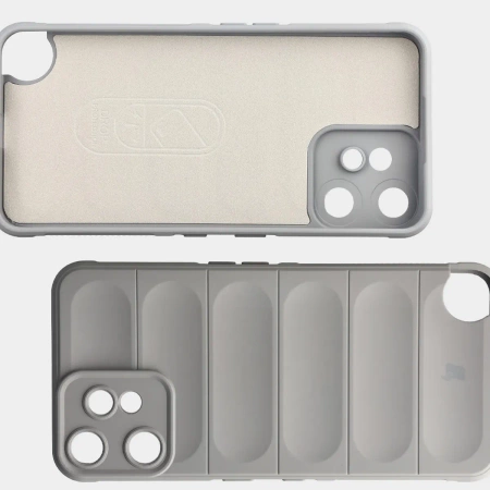 Pancerne etui Bizon Case Tur do Nothing CMF Phone 2 Pro, jasnoszare