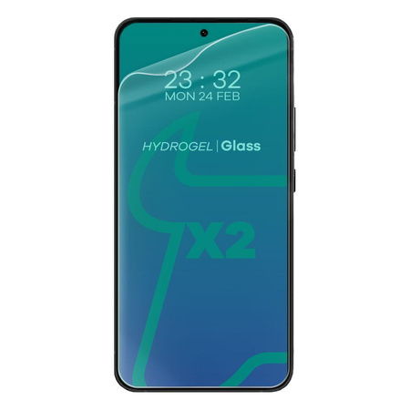 Folia hydrożelowa na ekran Bizon Glass Hydrogel Front Duo do Galaxy S23, 2 sztuki