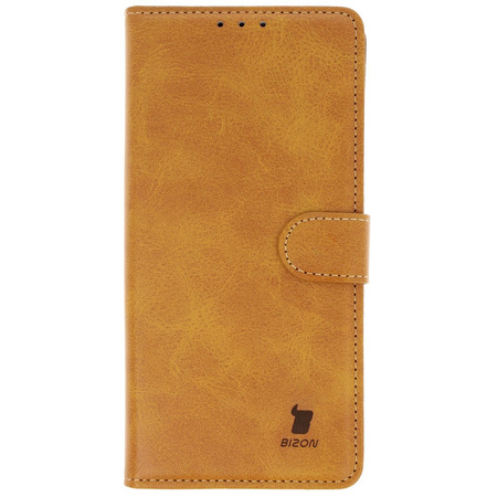 Etui z klapką Bizon Case Pocket do Galaxy S24 Ultra, brązowe