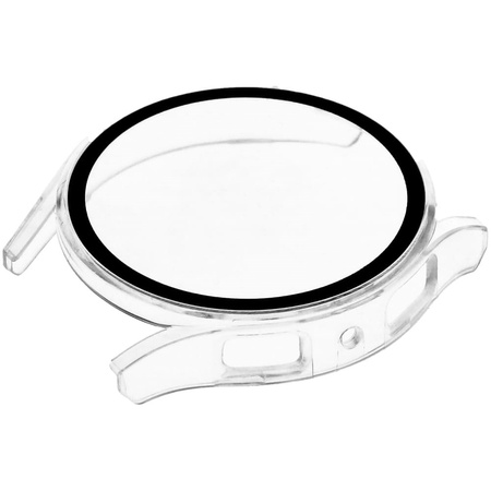 Etui Bizon Case Watch Adamo do Galaxy Watch FE / 5 / 4 40mm, przezroczyste