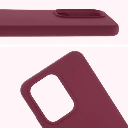 Silikonowe etui Bizon Soft Case do Oppo Reno13, ciemnofioletowe