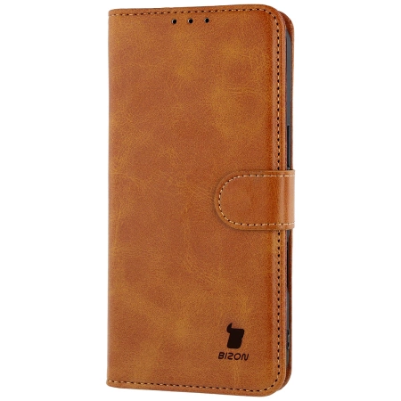 Etui z klapką Bizon Case Pocket do iPhone Air, brązowe
