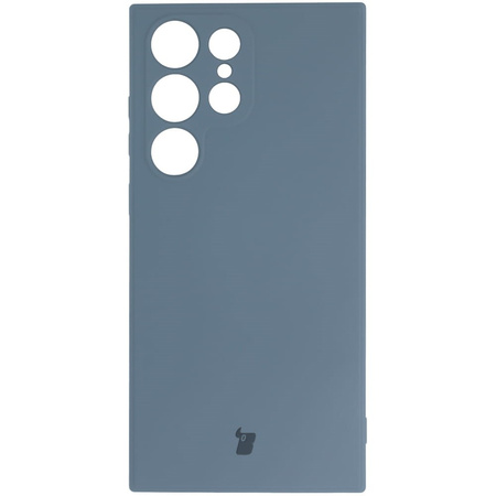 Etui Bizon Case Silicone Sq do Samsung Galaxy S23 Ultra, szare