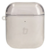 Etui Bizon Case Headphone Clear do Airpods 1/2, przezroczysto-czarne