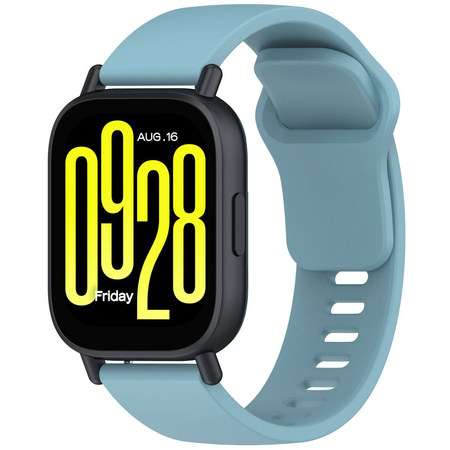 Pasek silikonowy do smartwatcha, Bizon Strap Watch Silicone Pro H, Quick Release 22 mm, jasnoniebieski