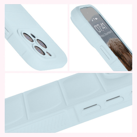 Pancerne etui Bizon Case Tur do iPhone 16 Pro Max, jasnoniebieskie
