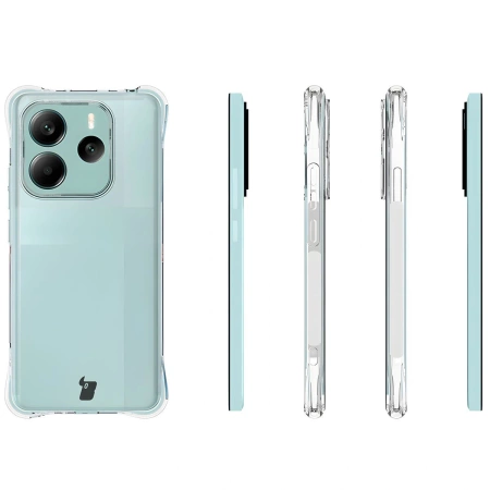 Elastyczne etui + 2x szkło hartowane Bizon Case Clear Pack do Xiaomi Redmi Note 14 5G
