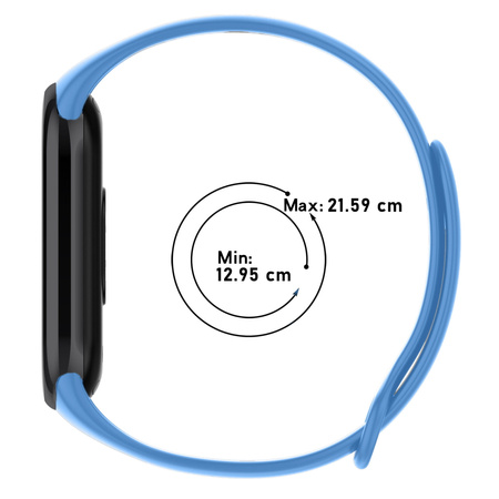 Pasek Bizon Strap Watch Dots do Xiaomi Mi Smart Band 8, niebieski