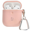 Etui Bizon Case Headphone Silicone do AirPods 1/2, jasnoróżowe