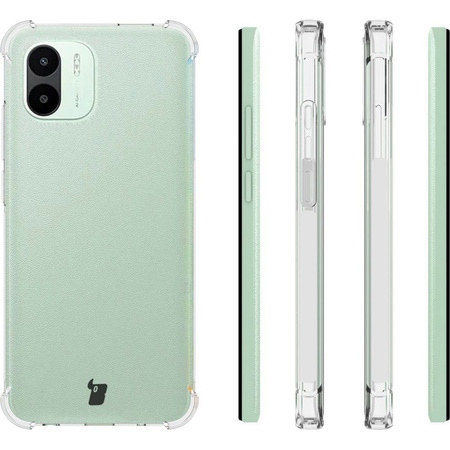 Etui + 2x szkło + obiektyw Bizon Case Clear Pack do Xiaomi Redmi A1, przezroczyste