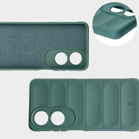 Pancerne etui Bizon Case Tur do Oppo A60 4G, ciemnozielone
