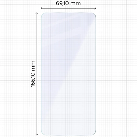 Elastyczne szkło hybrydowe Bizon Glass Mule do iPhone 16 Plus