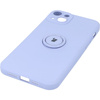 Etui Bizon Case Silicone Ring Sq do iPhone 14 Plus, jasnofioletowe