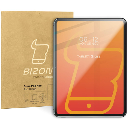 Szkło hartowane Bizon Glass Tab Clear Duo do Oppo Pad Neo, 2 sztuki