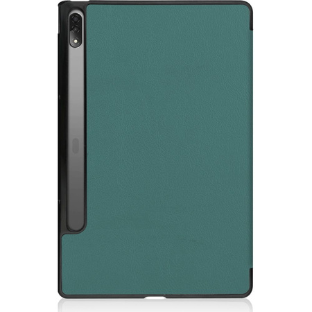 Etui Bizon Case Tab Croc do Lenovo Tab P12 Pro, ciemnozielone