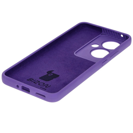 Silikonowe etui Bizon Soft Case do Oppo Reno11 F 5G, fioletowe