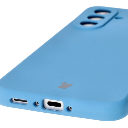 Silikonowe etui Bizon Soft Case do Galaxy A36 5G, niebieskie