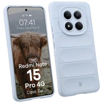 Pancerne etui Bizon Case Tur do Xiaomi Redmi Note 15 Pro 4G, jasnoniebieskie