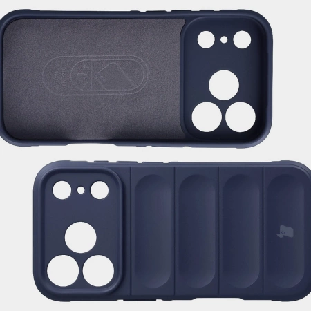 Pancerne etui Bizon Case Tur do iPhone 17 Pro, granatowe