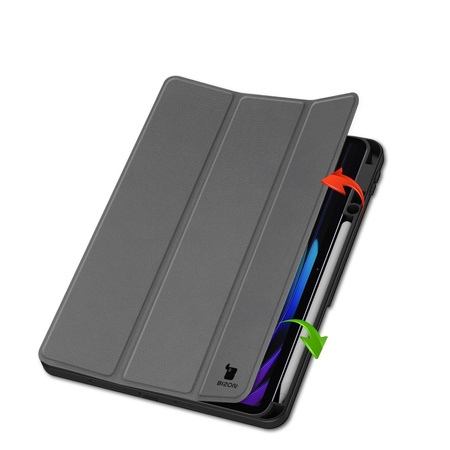 Etui z klapką Bizon Case Tab Lizard do Xiaomi Pad 7 / 7 Pro, szare