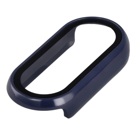 Etui ze szkłem do zegarka Bizon Case Watch Adamo do Xiaomi Smart Band 10, niebieskie