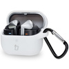 Silikonowe etui z karabińczykiem Bizon Case Headphone Silicone do Galaxy Buds 3/3 Pro/3 FE, białe