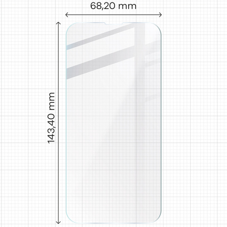 Elastyczne szkło hybrydowe Bizon Glass Mule do iPhone 14