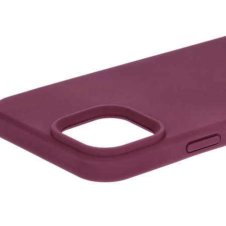 Silikonowe etui Bizon Soft Case do iPhone 15 Plus, ciemnofioletowe