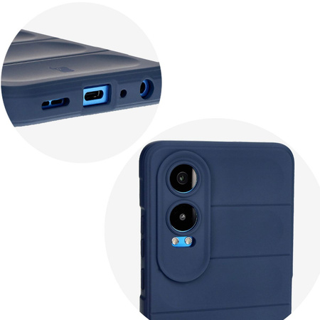 Pancerne etui Bizon Case Tur do OnePlus Nord CE4 Lite 5G, granatowe