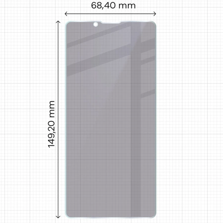 Prywatyzujące szkło hybrydowe Bizon Glass Mule Shadow do Sony Xperia 10 VII, matowe