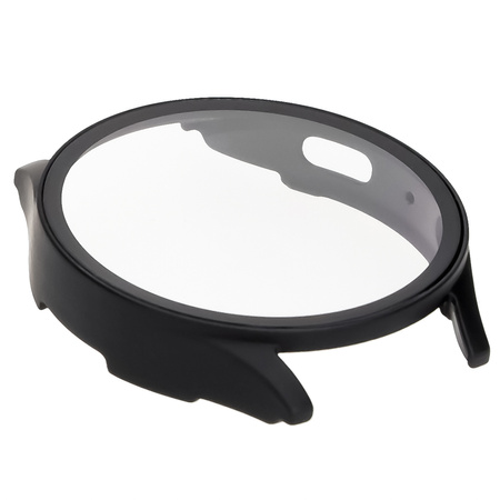 Etui ze szkłem do zegarka Bizon Case Watch Adamo do Galaxy Watch 7 40 mm, czarne matowe