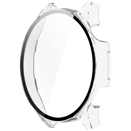Etui ze szkłem do zegarka Bizon Case Watch Adamo do Huawei Watch GT 5 46 mm, przeźroczyste
