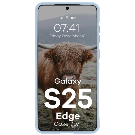 Pancerne etui Bizon Case Tur do Galaxy S25 Edge, jasnoniebieskie