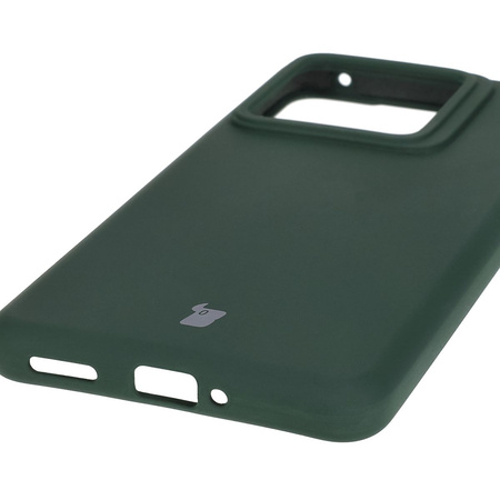 Silikonowe etui Bizon Soft Case do Realme GT 7 Pro, ciemnozielone